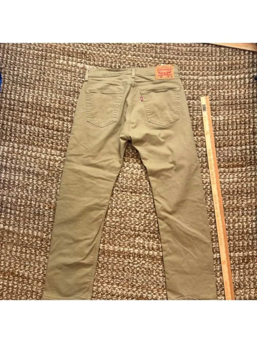 506 Levi's Men's Comfort Straight Fit Khaki Tan Denim Jeans Pants (32x29)